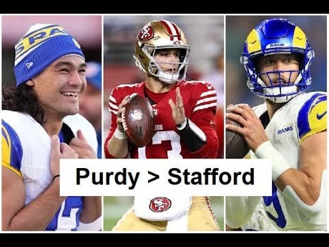 [OC - 49ersPlus] Puka Nacua has an issue with Brock getting paid, but since 2022, hasn’t he been a better QB than Stafford? We discuss.