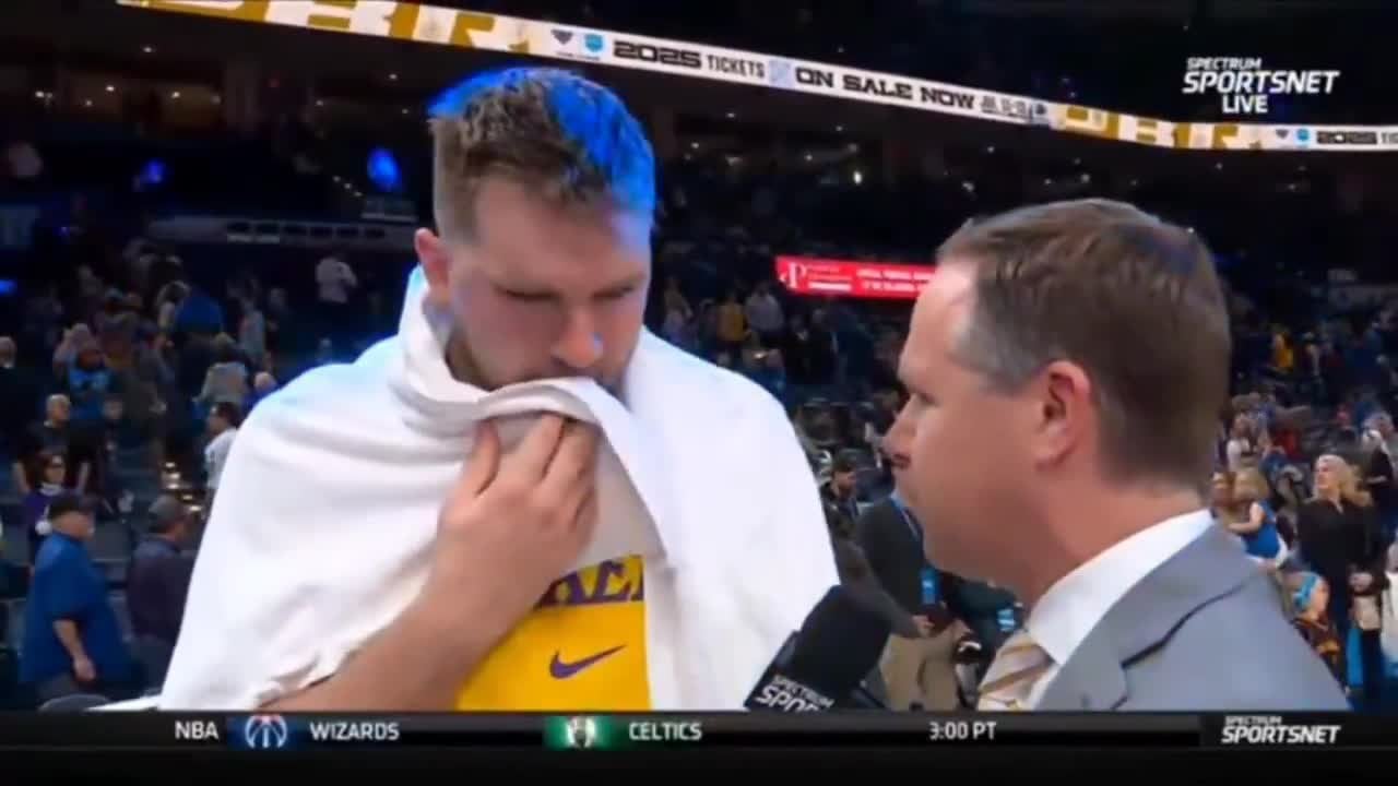 Reporter: ''What got into you guys to execute at that level?'' Luka: "Whole team was inspired because Real Madrid won El Clasico basketball today." followed by awkward silence