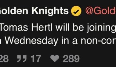 Your weekly /r/goldenknights roundup for the week of April 02 - April 08, 2025