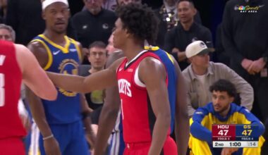 [Highlight] Technical assessed on Draymond after elbow to Sengun's neck