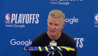 Steve Kerr in response to a question about preparing for the Rockets' physicality: "No I didn't mention it at all. I totally forgot to tell the team that Houston is really physical and great on the glass. Thanks for the reminder and I'm gonna mention it before game 2."