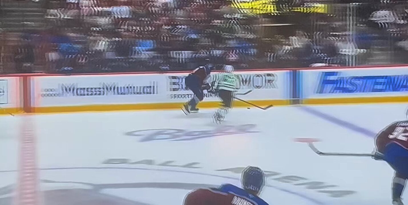 Landeskog scores 1st goal of his return.  3-0 Avs