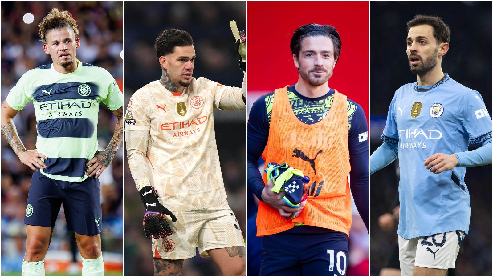 Grealish and Ederson leave Man City as Guardiola favourites Silva, Stones stay
