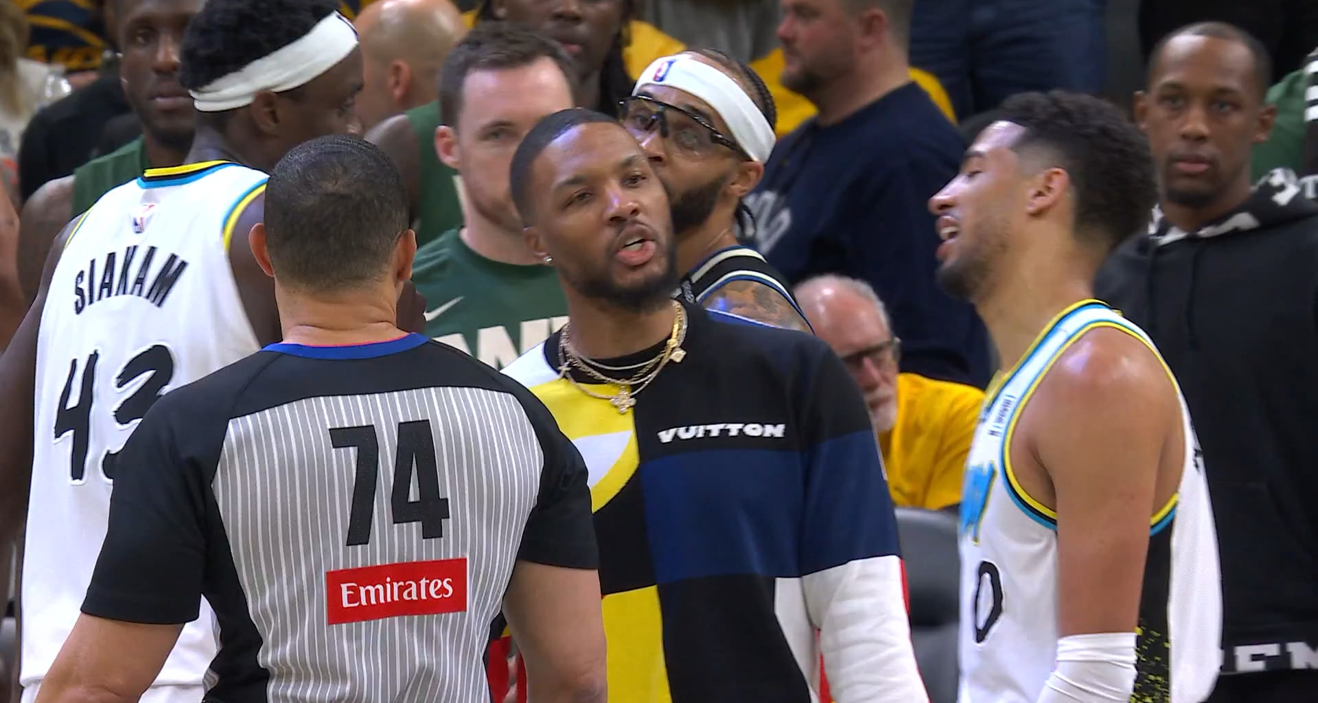 Dame talking trash to Hali and Siakam