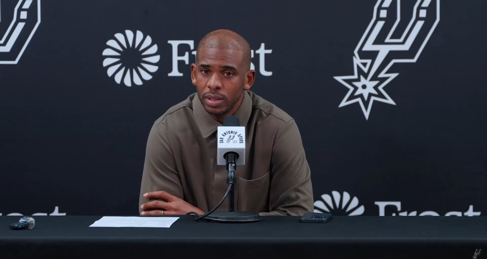 CP3 on the fans + team this season: "The fans here are unbelievable…I got a chance to see more of the city, more of the people, the facility, the staff, the coaches, R.C. is one of one. I really got a chance to see why the Spurs have been the Spurs for so long."