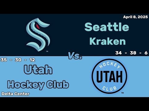 Seattle Kraken vs Utah Hockey Club | April 8, 2025 | All Goals
