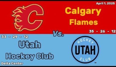 Calgary Flames vs Utah Hockey Club | April 1, 2025 | All Goals