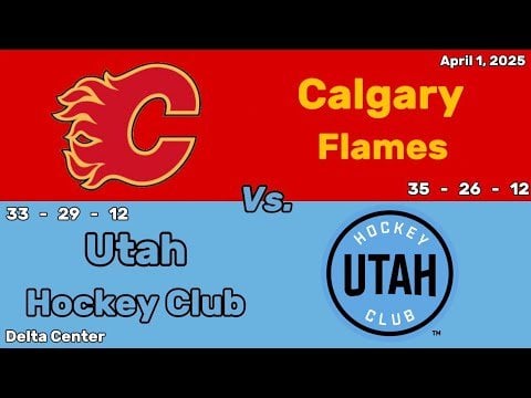 Calgary Flames vs Utah Hockey Club | April 1, 2025 | All Goals
