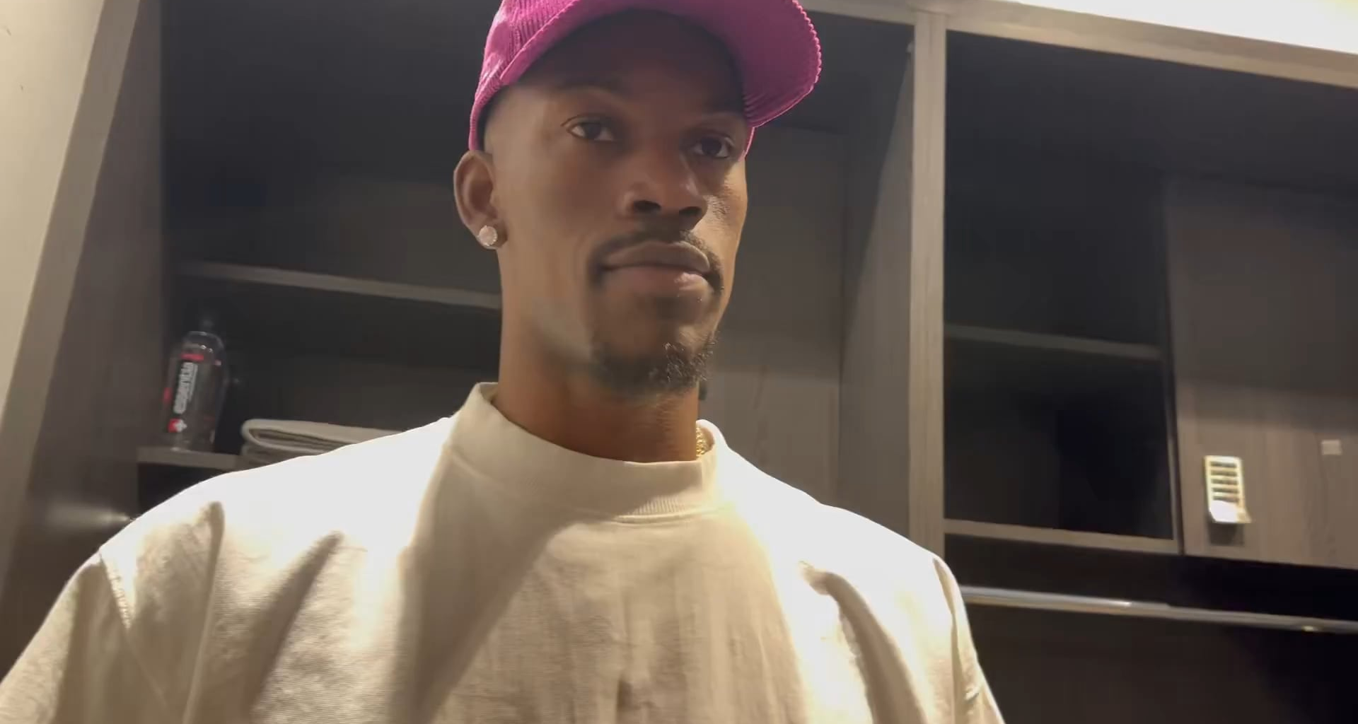 Buddy Hield & Jimmy Butler's banter as he's answering about his passing: "Shoot the ball Jimmy. Tell Jimmy to stop passing the ball" "I'm not Brandin. I'm a pass-first type of guy" "Fuck outta here. Not willing to pass—" "[To Buddy] Motherfucker Draymond threw you the ball & you gave him a turnover"