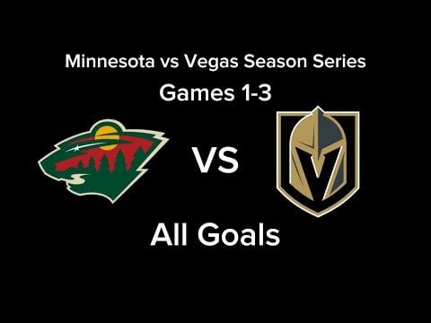 Minnesota vs Vegas | 2024-25 Season Series | All Goals