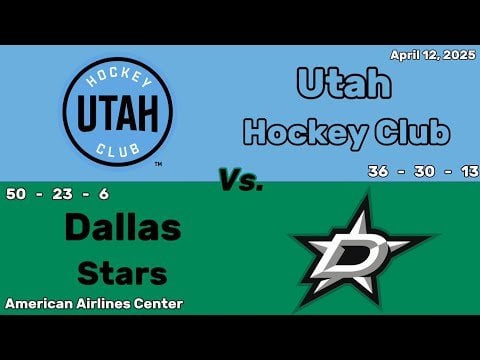 Utah Hockey Club vs Dallas Stars | April 12, 2025 | All Goals