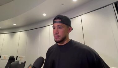 Devin Booker on why it was important for him to play last night: “It took a real Suns fan to be in there tonight… I pay respect to the person that it was either their first time or maybe their last time ever seeing me play.”
