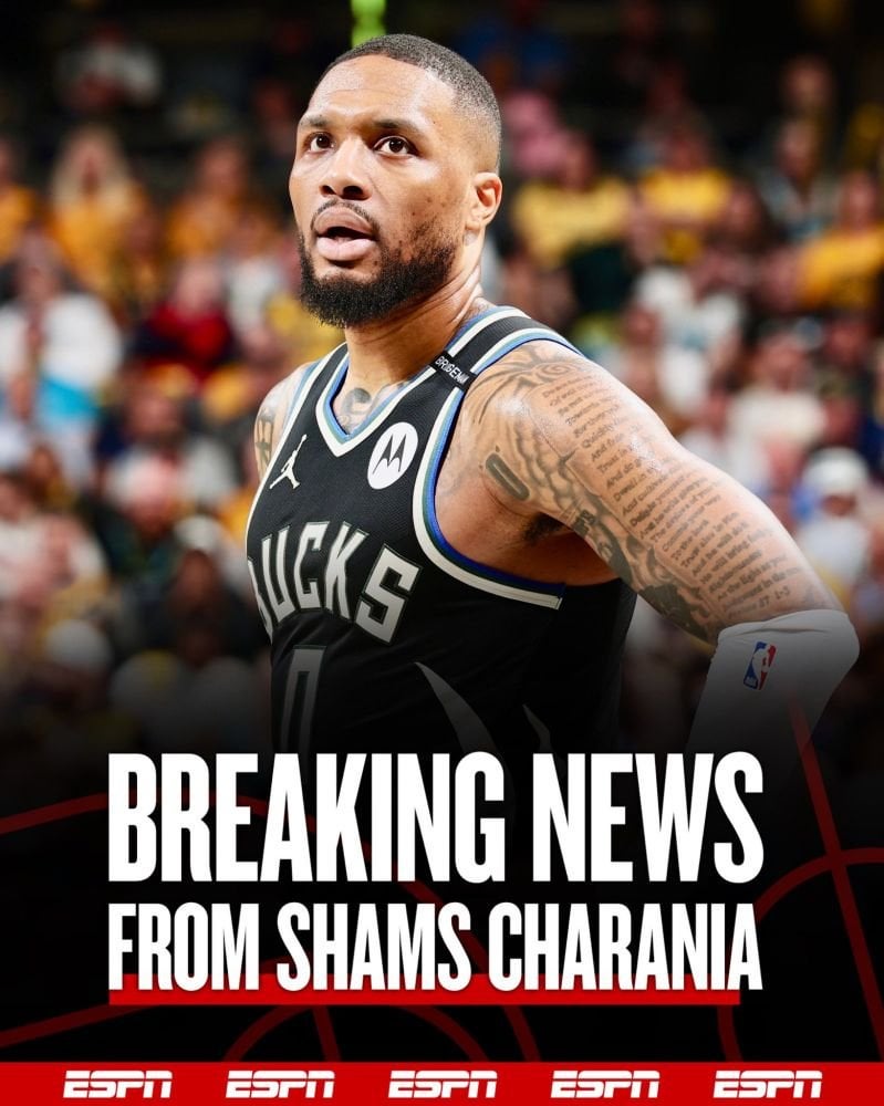[Charania] Just in: Milwaukee Bucks star Damian Lillard has been diagnosed with a torn left Achilles tendon, sources tell ESPN. MRI today revealed the severity. A devastating end to his season.