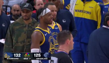 [Highhlight] Steph looking like a disappointed uncle as Ja does his gun gestures