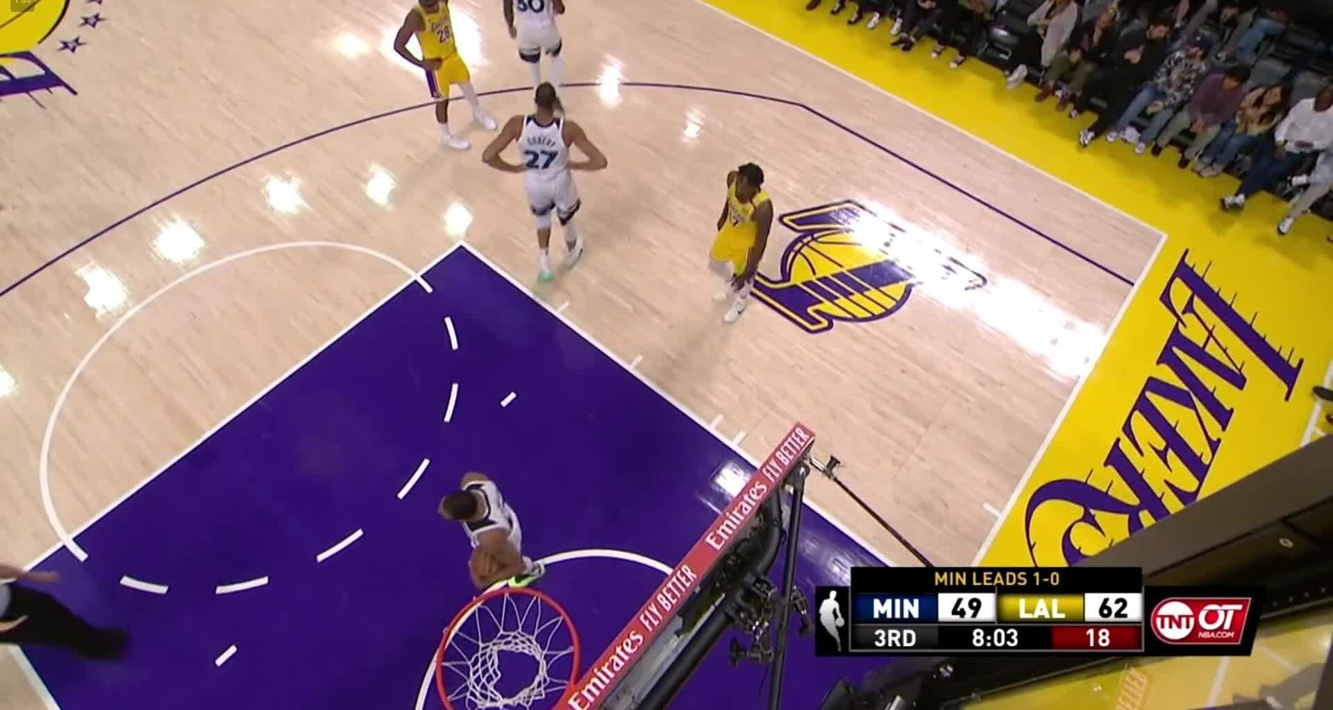 LeBron to the refs: "Now y'all wanna call that dumbass shit" — Anthony Edwards: "Woah! That's a tech! That's a tech!" (via TNT OT)