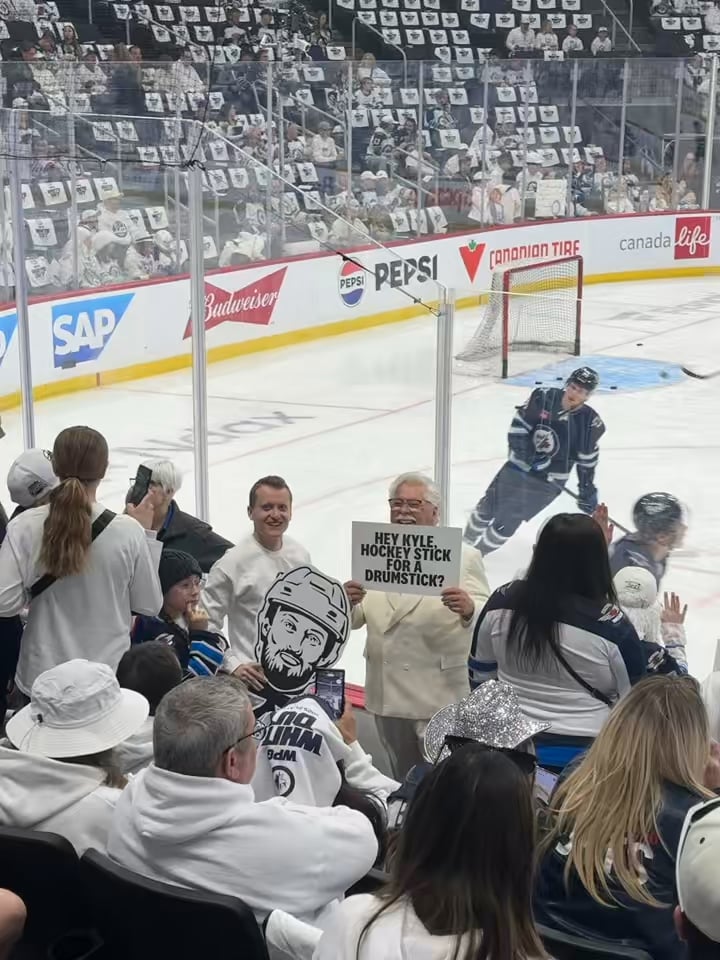 Colonel Sanders is at the whiteout!!!