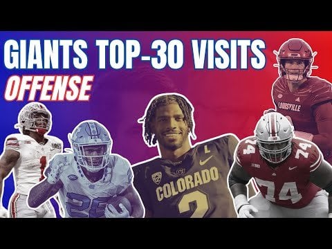 [Big Blue Banter] Giants Top-30 Visits (Offense)