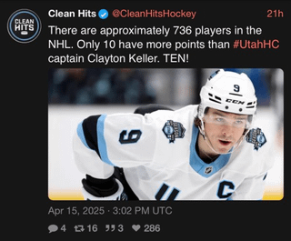 Keller's 90 point season 🌟