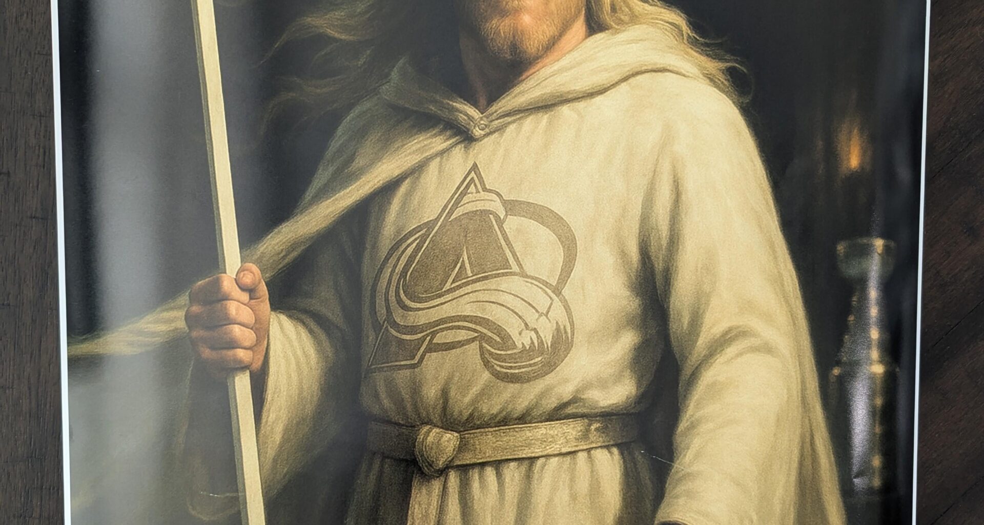 Have my poster ready for Game 1 warm-ups