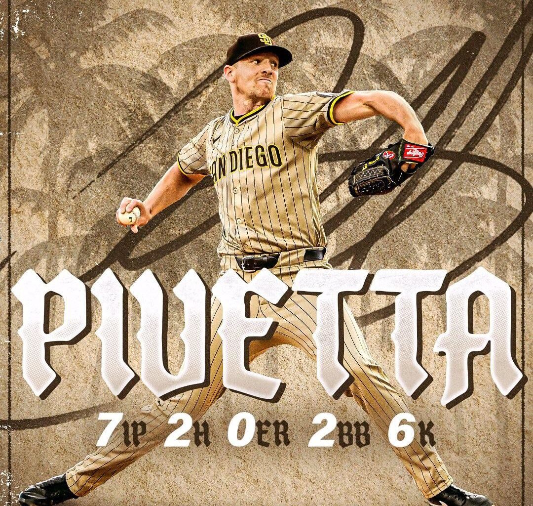 [Padres] 🗣️ 55 burgers, 55 fries, 7 innings, 2 hits, 0 runs, 2 walks, 6 strikeouts