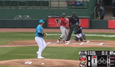 "Leo De Vries is inevitable, my goodness!" Leo completes his first professional cycle (5 H, 8 RBIs). 2 HR game.