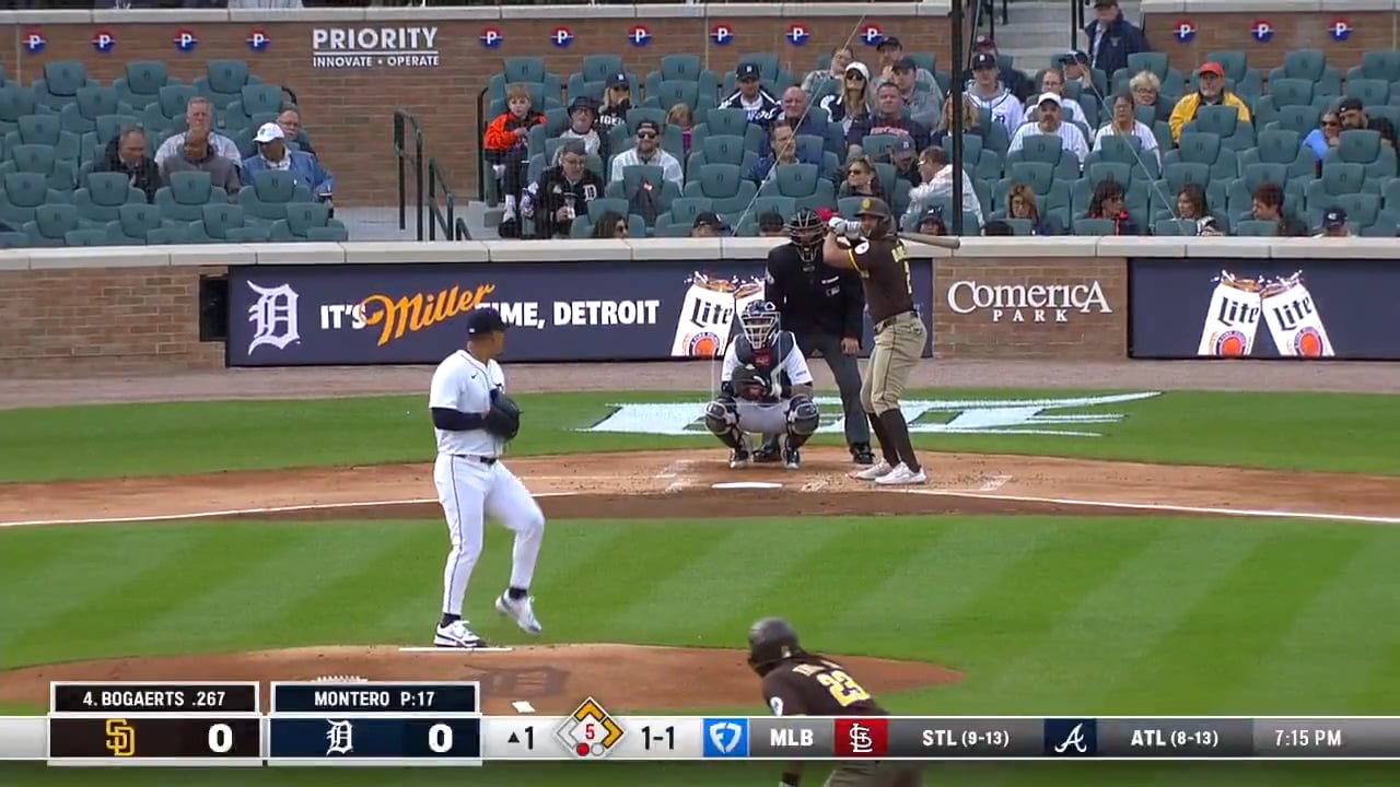 [TheWARmonger] here's the single that Xander Bogaerts hit in front of Javy Baez in the first inning today: Just a 25% catch probability! Javy actually had a solid jump (+3.5 above average) - only the best are getting to this one. Lots of ground to cover out there in Detroit, not bad for a new CF.