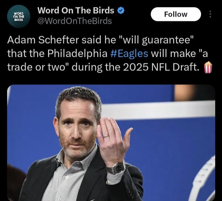 Adam Schefter with a BOLD prediction