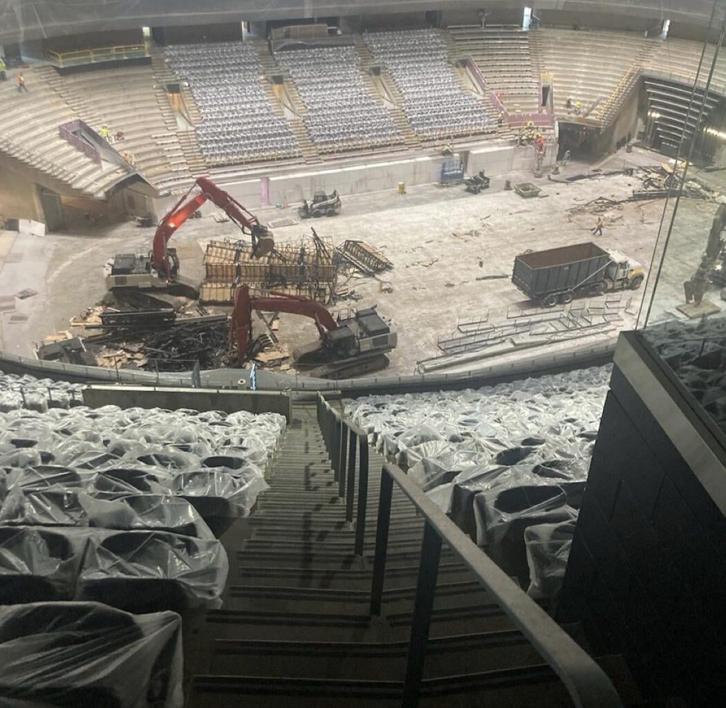 Picture from inside Delta Center