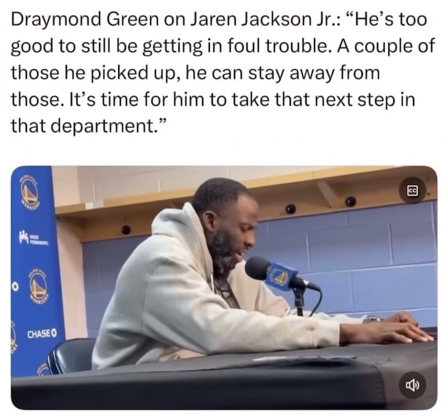 Worst part about playing the Warriors is having to hear this guy chirp afterwards