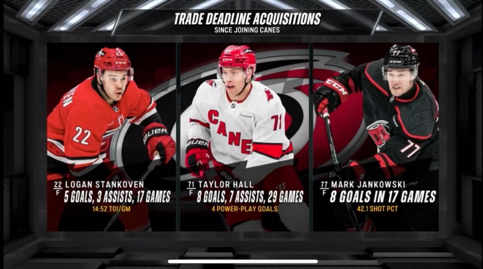 PK hype vid before puck drop