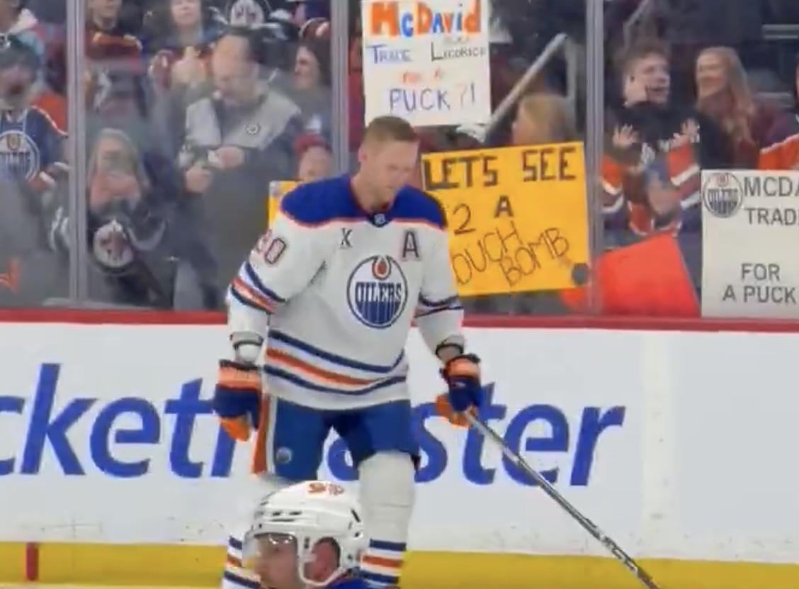 Corey Perry named alternate captain for the Oilers game last night