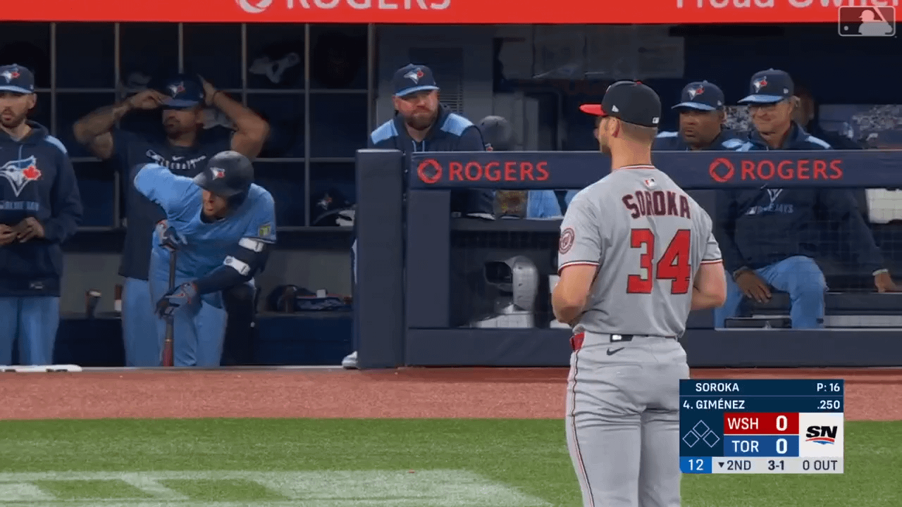 [Highlight] Andres Gimenez hits his third home run of the season to put him a third of the way to his 2024 total