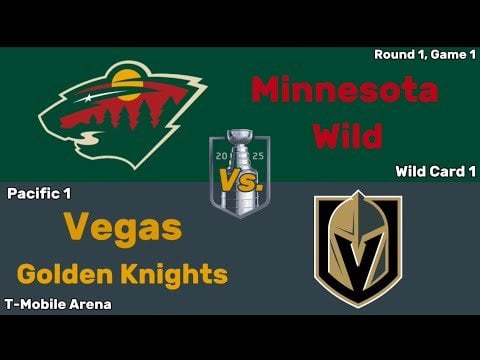Minnesota Wild vs Vegas Golden Knights | Round 1, Game 1 | All Goals