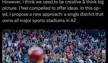 Tom Galvin’s thoughts on Chase Field being part of a bigger picture. Maybe the district as a Coyotes 2.0 option?