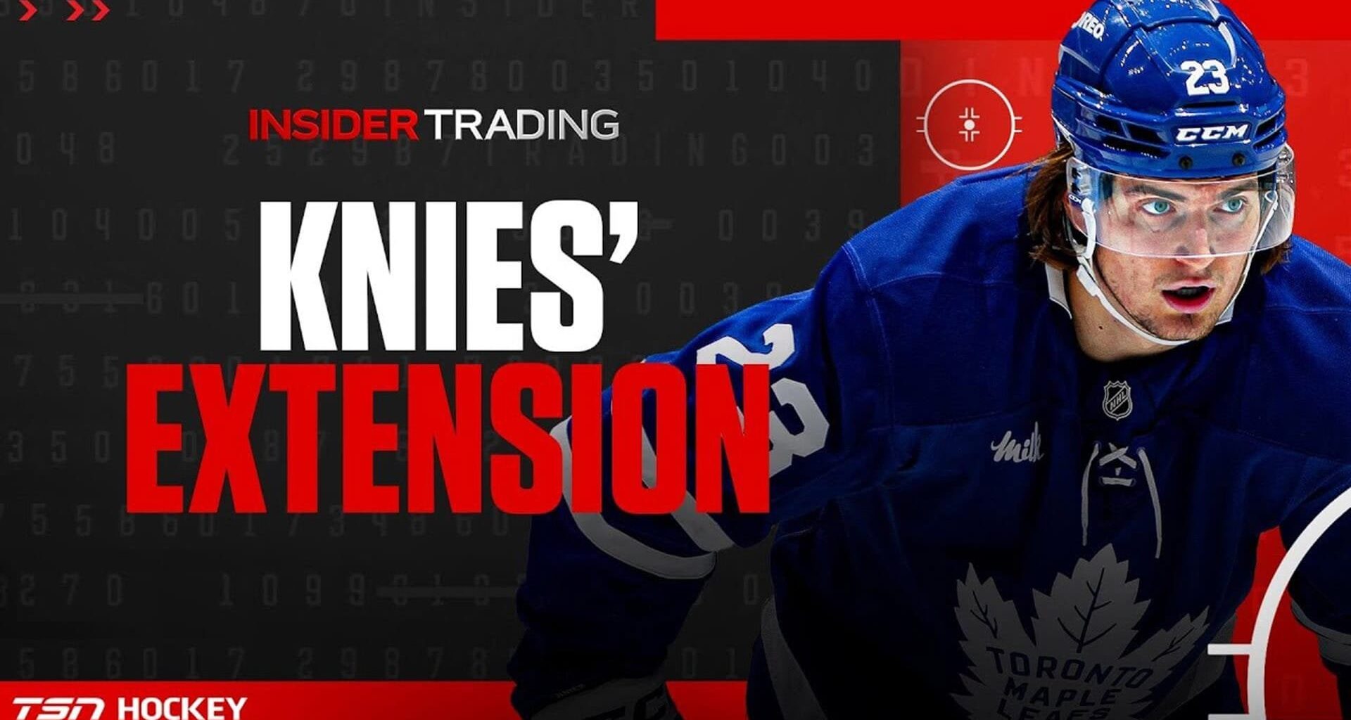 [TSN] Chris Johnston: Matthew Knies isn’t really interested in entertaining an offer sheet this summer. That’s not something he or his agent are pursuing heading into the offseason. On top of that, the Leafs feel they have enough cap space to get their business done this summer.