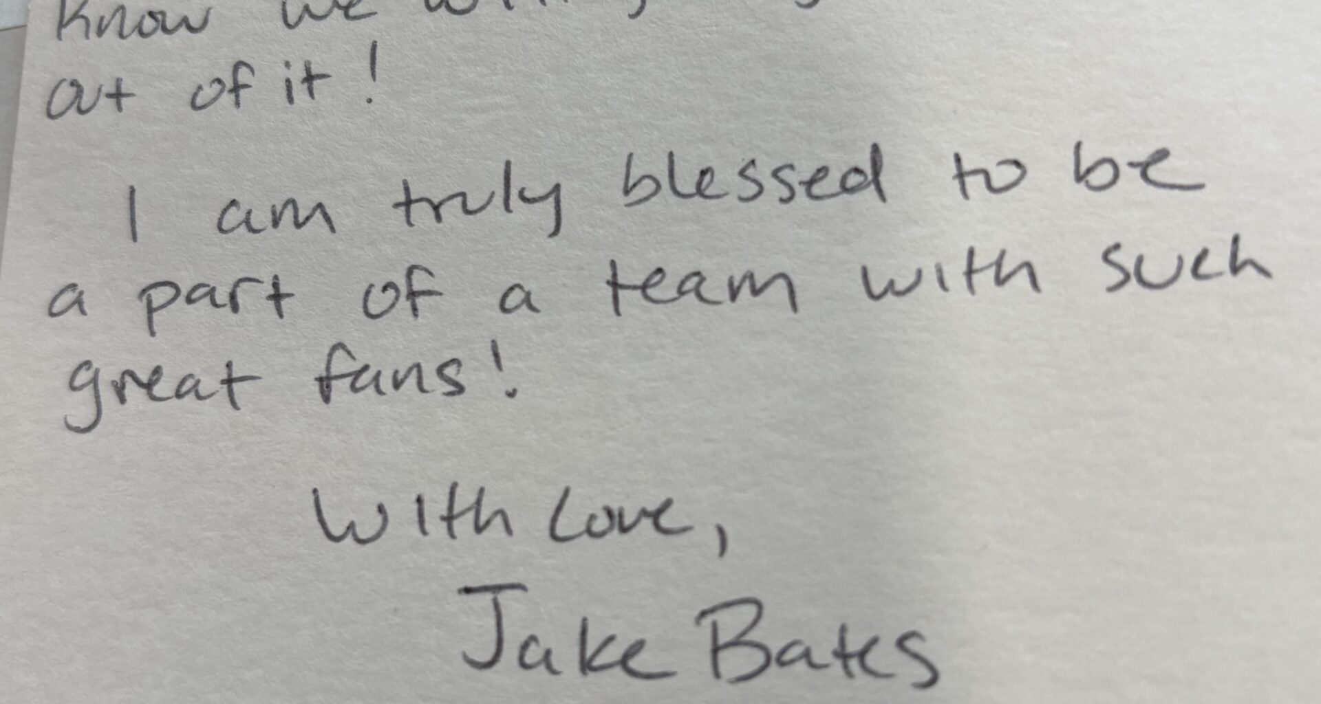 Jake Bates Mail!