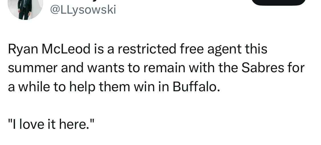 Ryan McLeod: “I love it here”