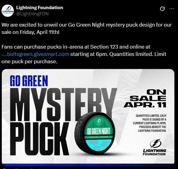 Go Green Mystery Pucks Friday (online link in the post)