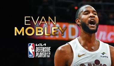 Cleveland Cavaliers' Evan Mobley has won the 2024-25 NBA Defensive Player of the Year award.