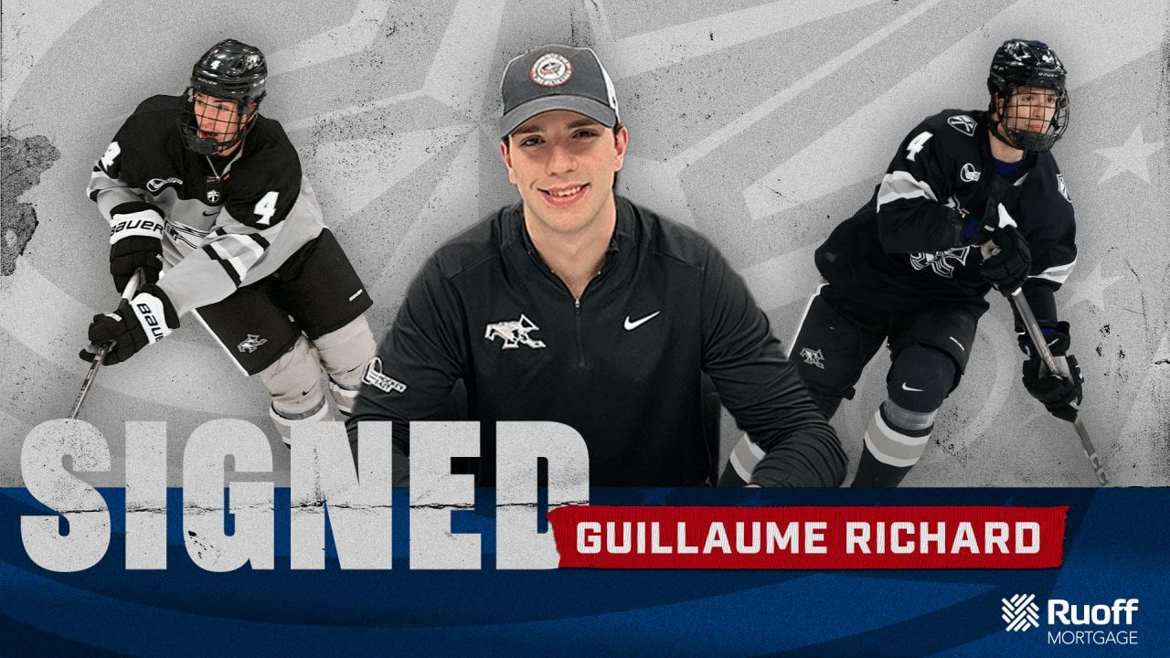 Guillaume Richard signs ELC with the Blue Jackets