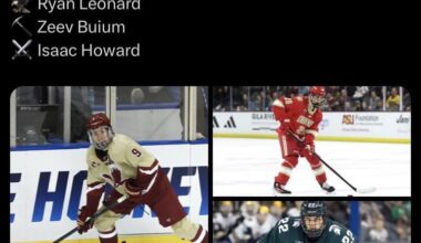Isaac Howard is a top 3 finalist for the Hobey Baker