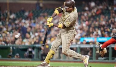 [Acee] Luis Arraez will stay in Houston tonight. Provided he feels OK, he will join the team in Detroit tomorrow morning. He is smiling and talking with teammates.