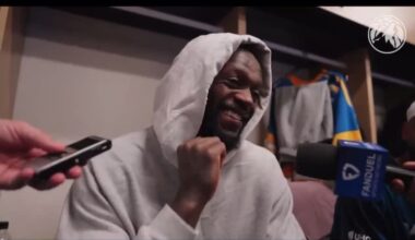 Anthony Edwards in the locker room after the win against Memphis: “I’m the best in the world, go tell all the girls.”