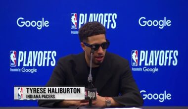 Tyrese Haliburton on the confrontation his dad had with Giannis: "I don't think that my pops was in the right at all there. ... We will have a conversation and I'll talk to Giannis it's unfortunate we're all grown men."