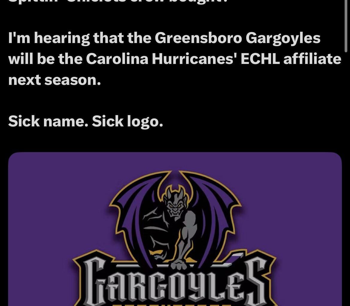 Greensboro Gargoyles will be Carolina’s ECHL team