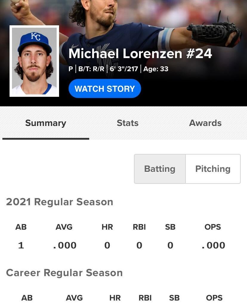 Michael Lorenzen’s career OPS is .711. Should we try letting him hit?