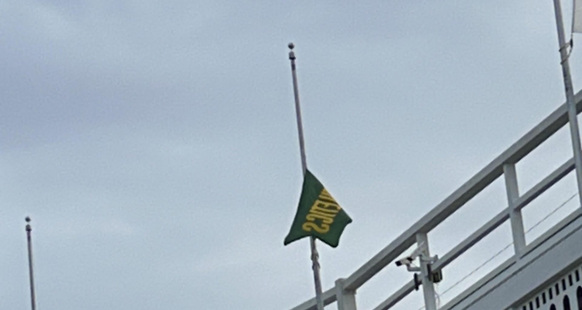 At Yankee Stadium and…