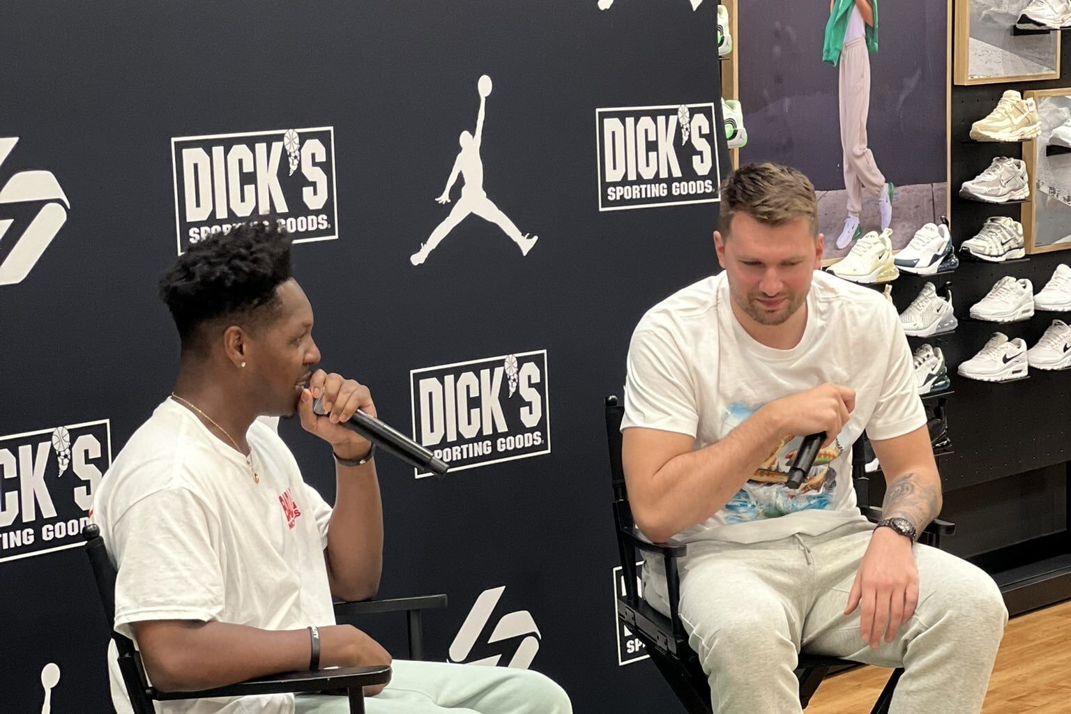 Luka Doncic did not fly back to LA with Lakers and hosted a meet and greet with young fans in Dallas.