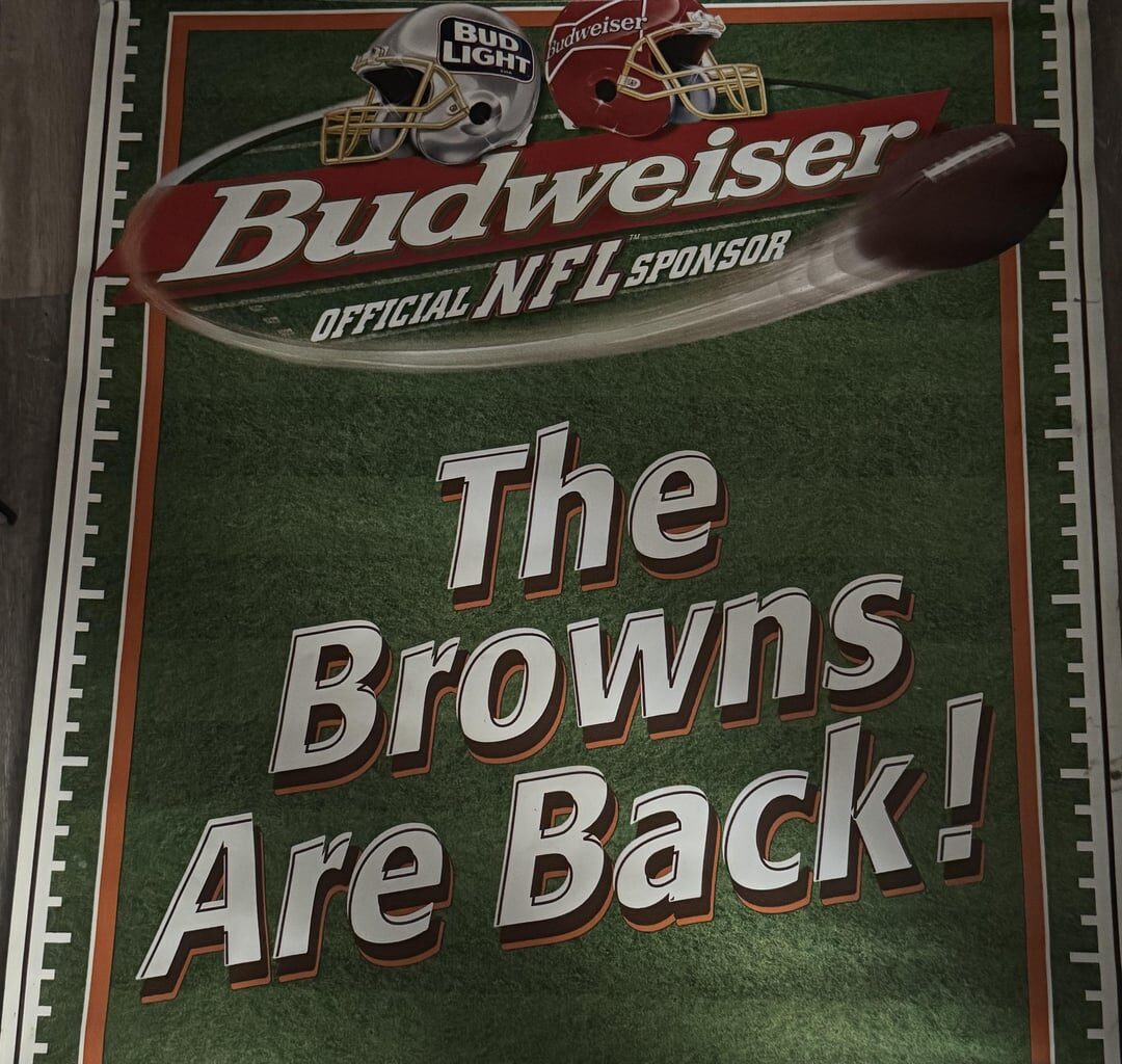 Got some of my grandpas old browns stuff out of storage today.