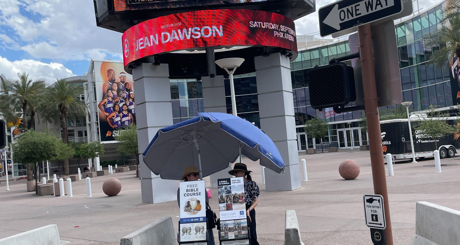 Currently on the marquee of PHX Arena in Downtown Phoenix.
